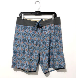 Patagonia Mens Stretch Planning Shorts 32 Blue Pocket Swim Trunks Unlined NWOT